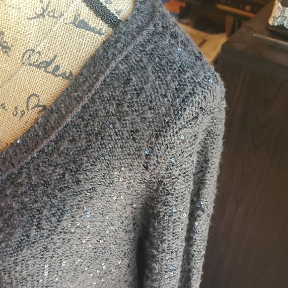 American Eagle Outfitters sequined sweater size La - Picture 3 of 13